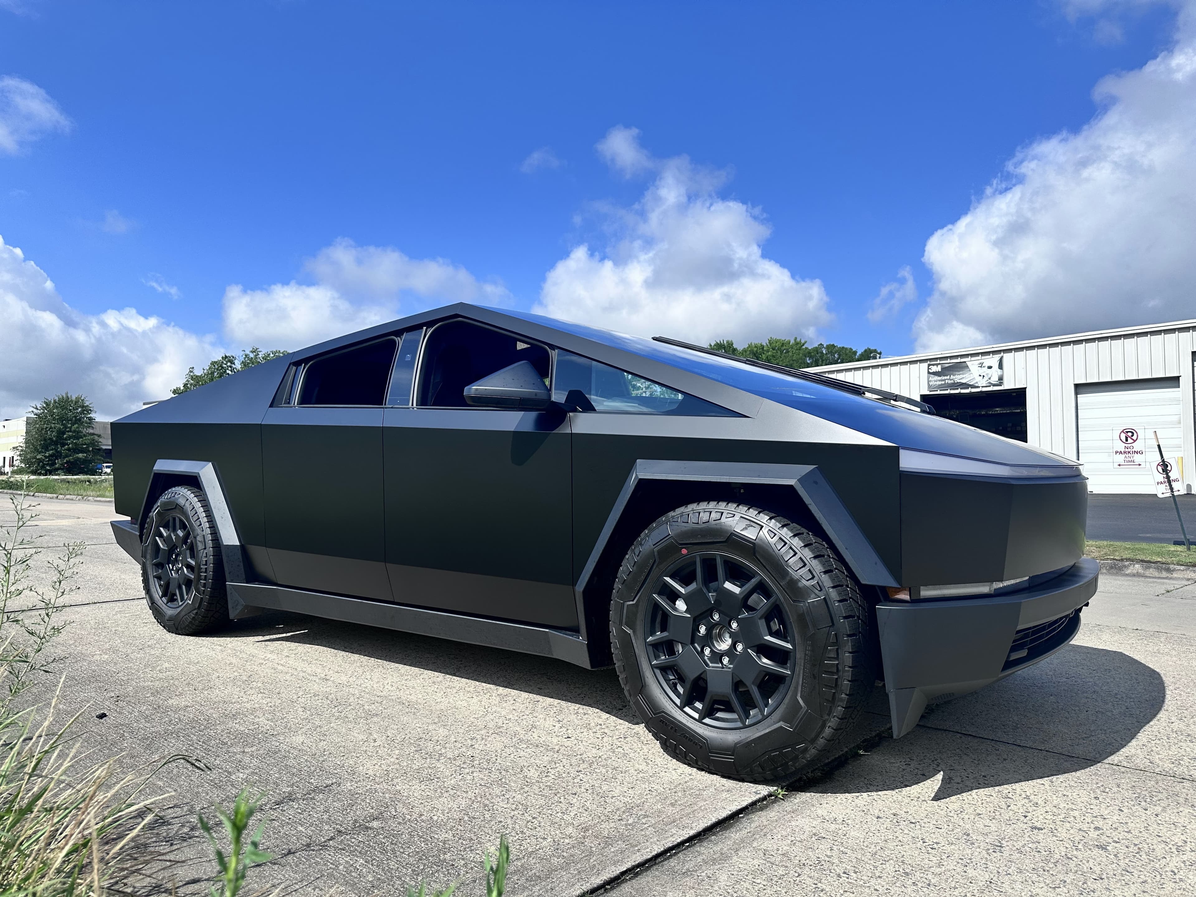 Tesla Cybertruck Satin Black Wrap
